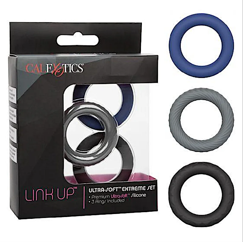 cock ring low finish-Calex ''Link Up'' Ultra-Soft C/Ring Set