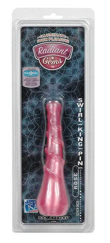 penis-wellness-routine-simple-Radiant Gems King Pin Swirl 6.5-inch - Rose