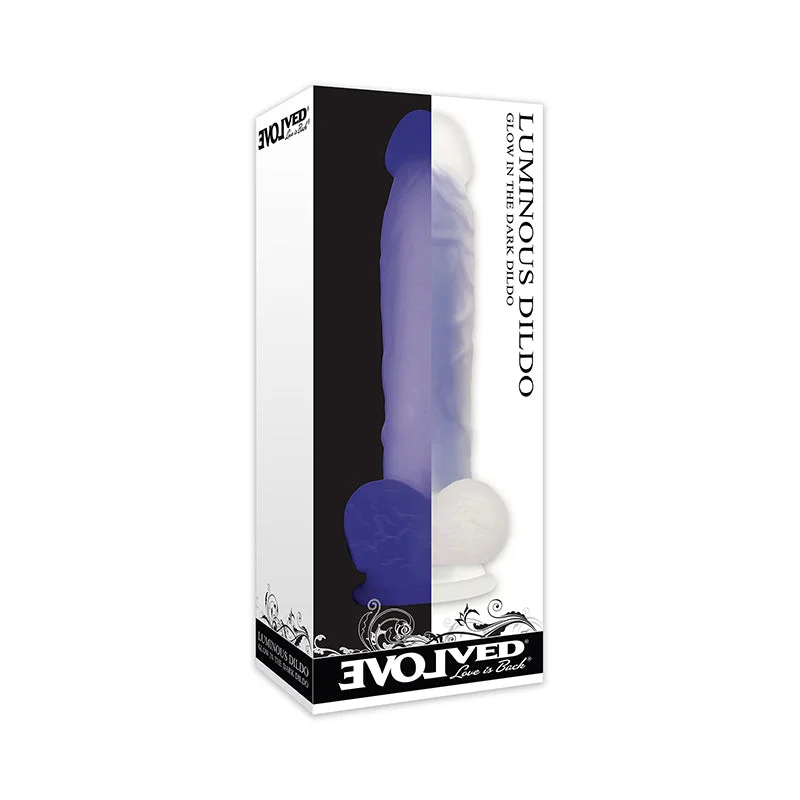 maternity comfort bra-Dildo-meek-Evolved Luminous Dildo Non Vibrating - Purple