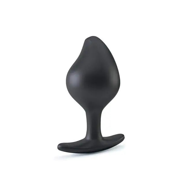 cock ring duo finish-4-inch Mystim Silicone Black Large Electrastim Butt Plug