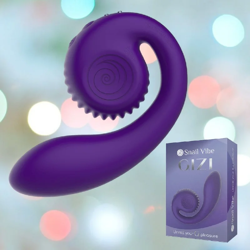 anal toys with artistic patterns-Snail Vibe Gizi G-Spot Stimulator (Purple)