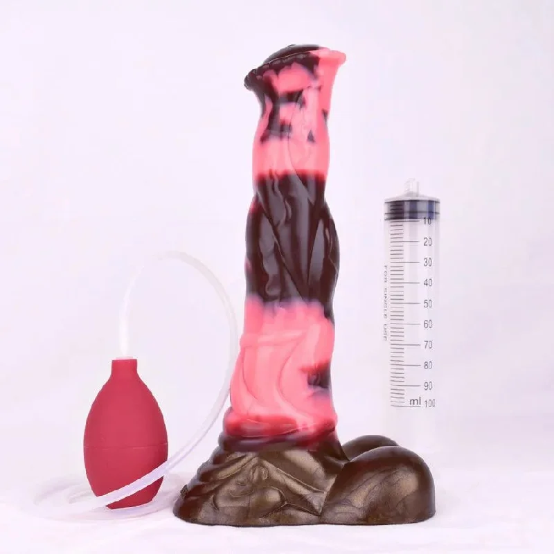 bold cop costume-Dildo-jarring-10 Inches Realistic Silicone Horse Cumming Dildo Toy