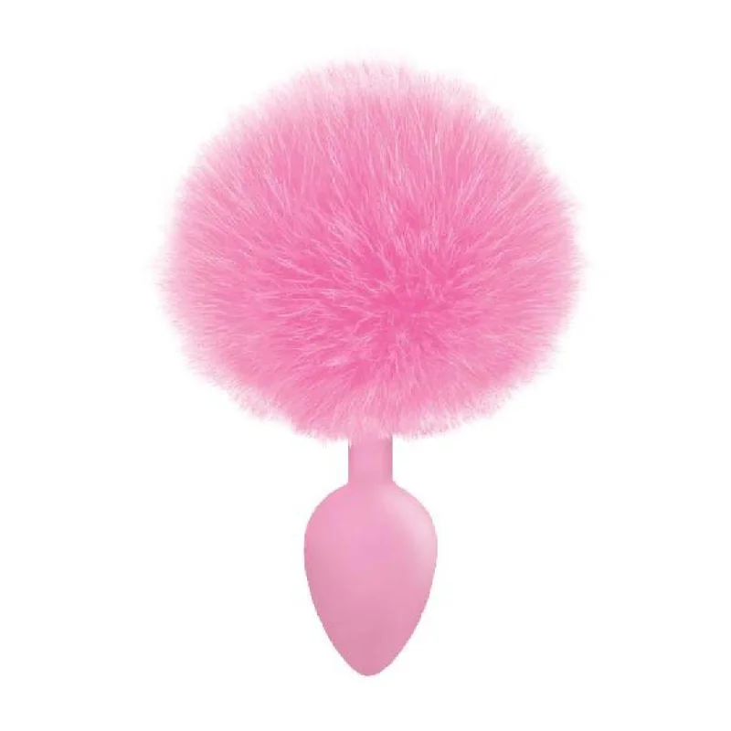 cock ring trendy texture-The 9's Cottontails Silicone Bunny Tail Butt Plug