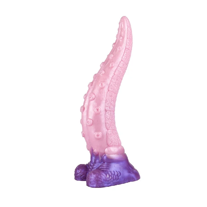 vegan lingerie set-Dildo-luxurious-Draco 11.02" Huge Fantasy Dildo With Octopus Tentacle Texture - Laphwing