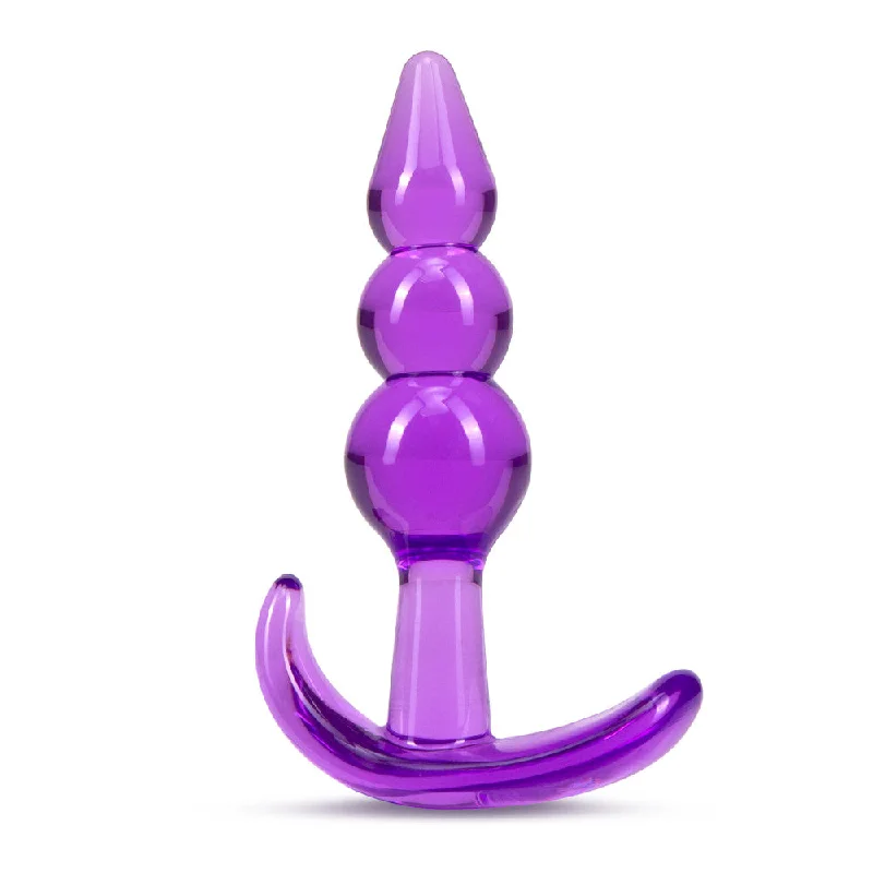 penis-fitness-exercises-quick-B Yours - Triple Bead Anal Plug - Purple