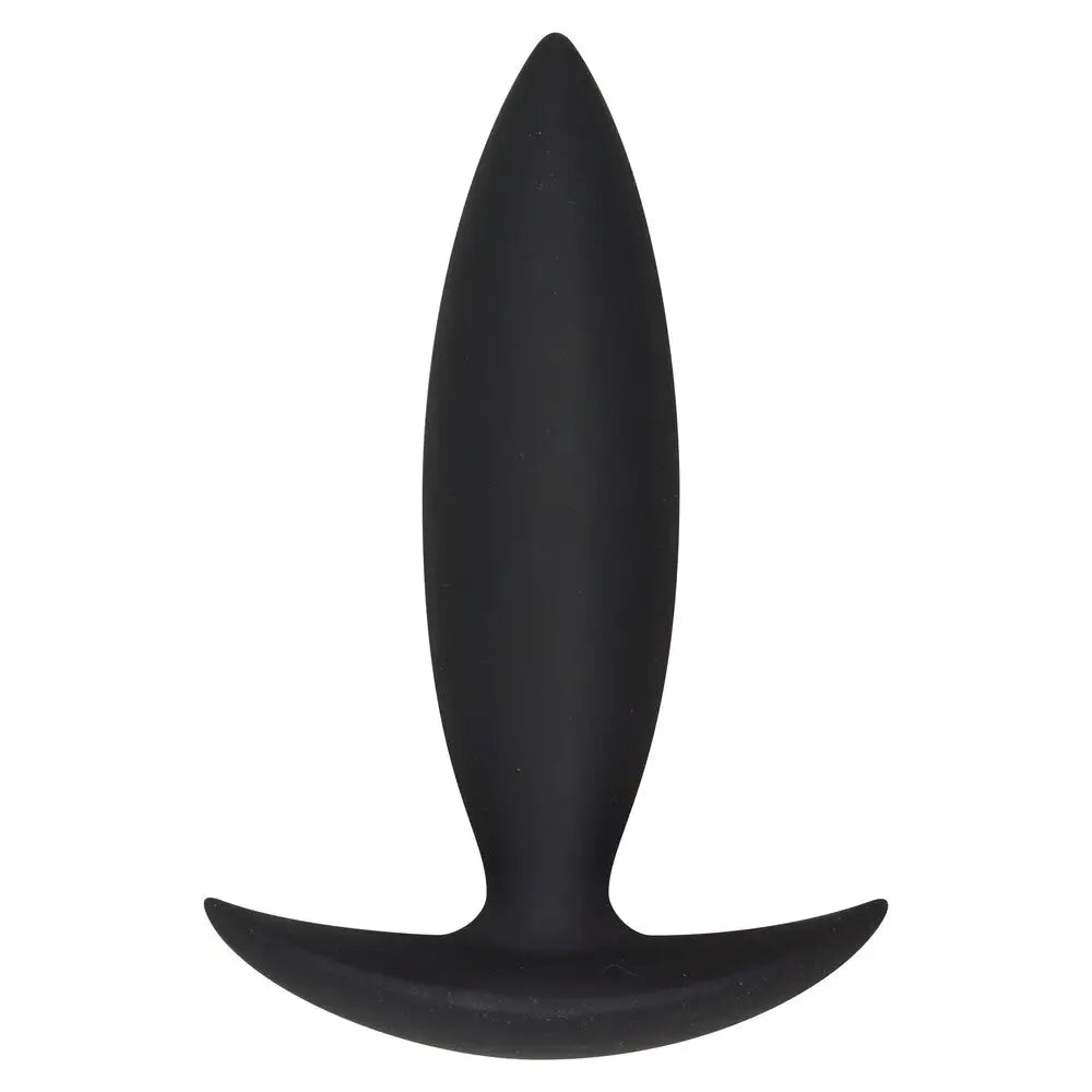 cock ring deluxe fit-3.9-inch Toyjoy Silicone Black Beginners Butt Plug with Flared Base