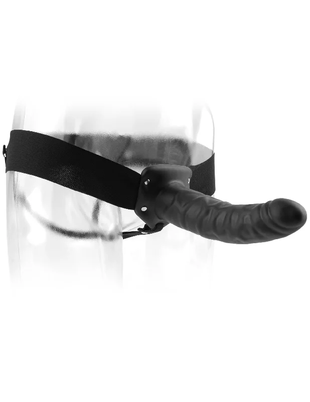 penis-sensitivity-loss-solutions-Fetish Fantasy Series 8" Hollow Strap-on - Black